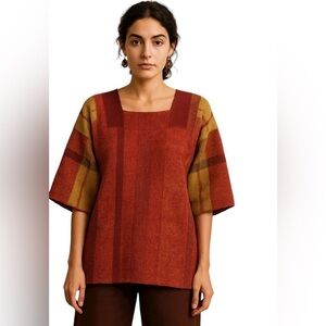 Artisan Crafted Hand Made Woven Sweater, Boho, Artsy, Wool, Edgy, Unique S